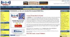 Desktop Screenshot of cybermidi.com